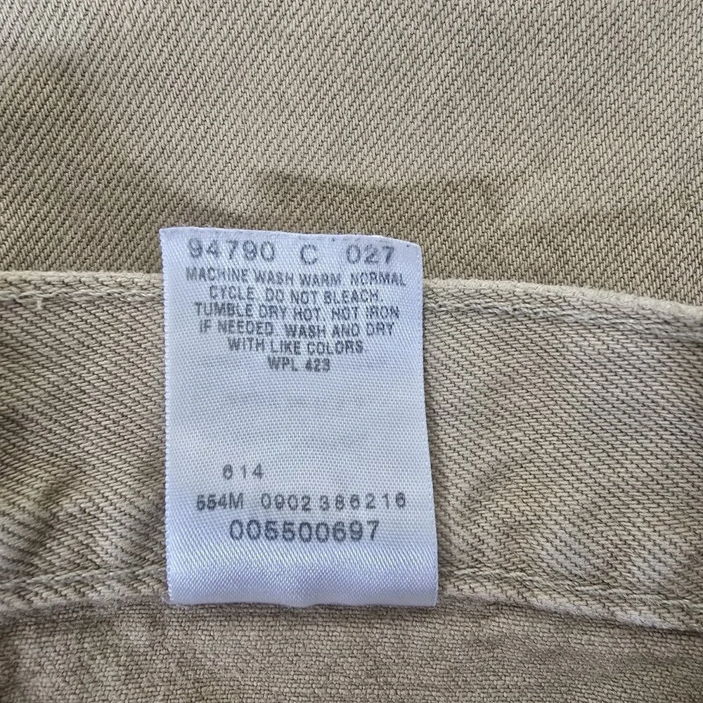 Levis 550 Jeans Mens 36x30 Relaxed Fit Tapered Leg Beige VTG Y2K Made In USA